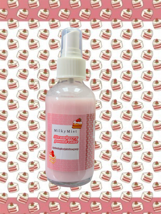 MilkyMist | strawberry poundcake |